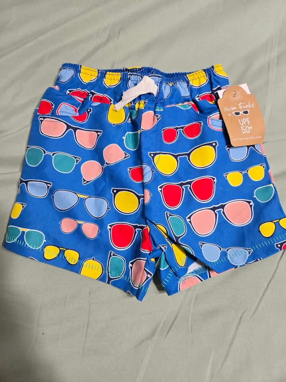 Mudpie 12-18 Months boys sunglasses swimming trunks new with tags